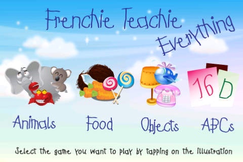 Frenchie Teachie Everything, French learning game for kids