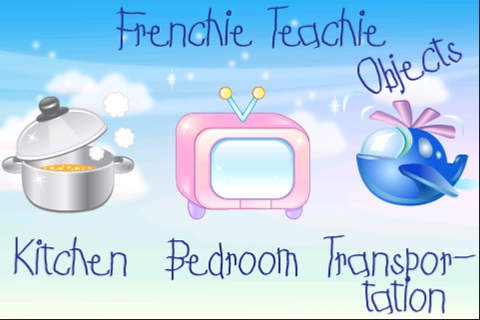 Frenchie Teachie Objects, French vocabulary game